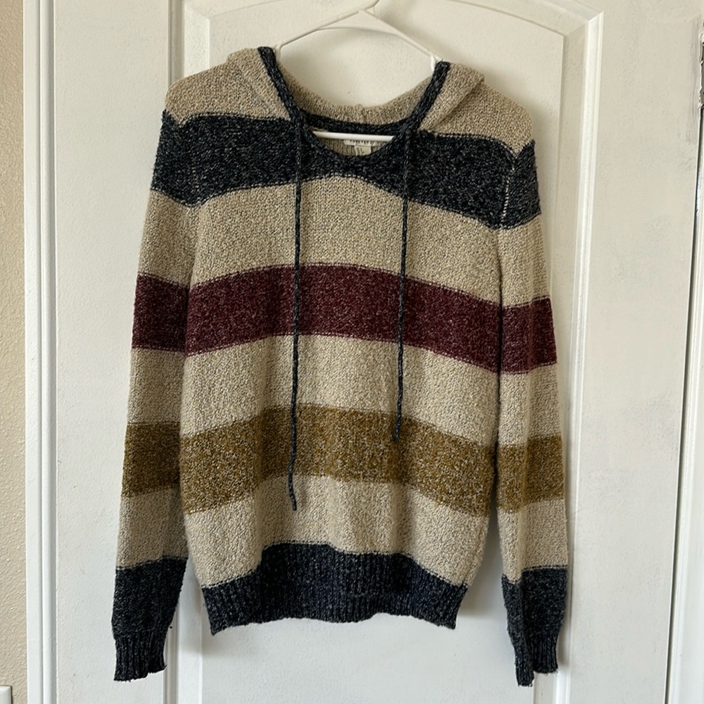 Knitted hooded sweater Forever 21